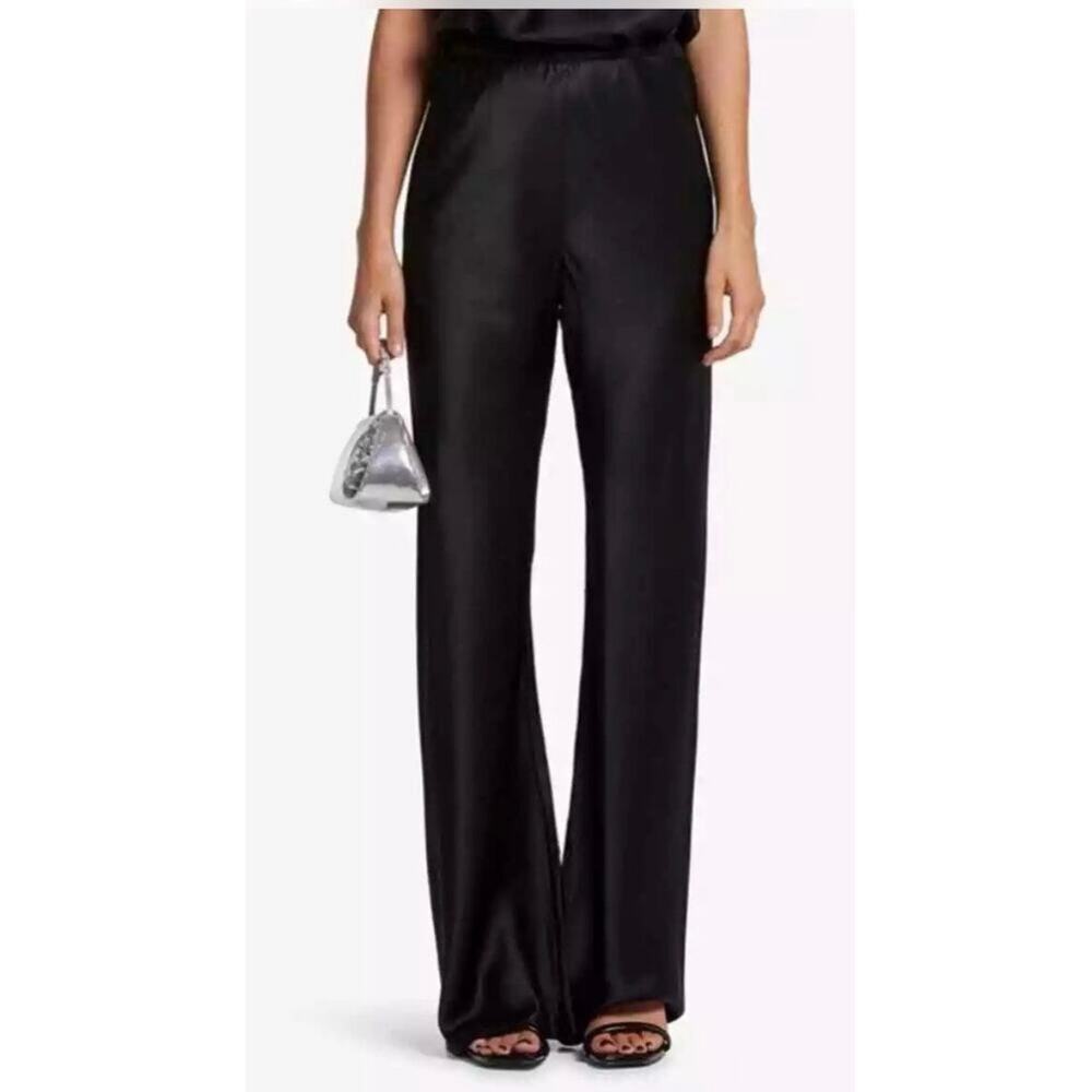 Jason Wu Stain Wide leg Dress Pants Black 8